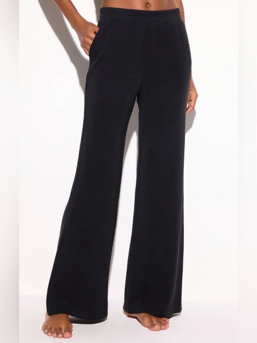 Spiritual Gangster Black James Wide-Leg Pull-On Pants XL NEW - Picture 2 of 4